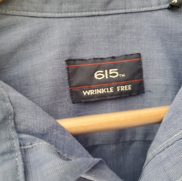 615 Dark Blue Mens Shirt - Picture 2 of 6
